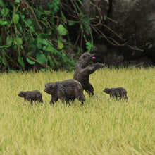 Load image into Gallery viewer, 3 pcs Miniature Bear Wild Animal 1:87 Figures HO Scale Models Toys Landscape Garden Scenery Layout Scene Accessories Diorama Supplies