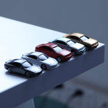 Load image into Gallery viewer, 60pcs Miniature Plastic Cars HO Scale 1:87, Assorted Vehicle Models for Train Layouts