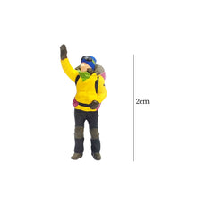 Load image into Gallery viewer, Miniature Mountain Hiking & Ice Climbing Figures 1:87 Scale Model Scenery Supplies