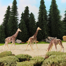 Load image into Gallery viewer, 8pcs Miniature Giraffe Figures 1:87 Scale Animal Model Railway Diorama Supplies