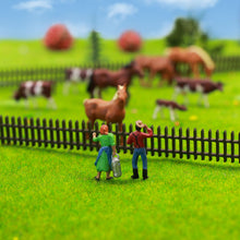 Load image into Gallery viewer, 36pcs Miniature Horse & Cow Figures 1:87 HO Scale for ModelDiorama Railway Layout Scenery