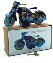 Load image into Gallery viewer, MS365 Vintage Harley Motorcycle Retro Clockwork Wind Up Tin Toy Collectible (Choose Color)