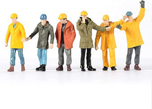 Load image into Gallery viewer, 6 pcs Miniature Construction Engineer Worker People Figure 1:50 Models Landscape Building Scenery Layout Scene Accessories Diorama Supplies
