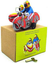 Load image into Gallery viewer, MS281 Vintage Motorcycle Side Car Retro Clockwork Wind Up Tin Toy Collectible