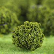 Load image into Gallery viewer, 40 pcs Miniature Green Bush Trees Models Train Railway Accessories Forest Fairy Garden Landscape Terrarium Diorama Craft Supplies