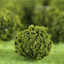 Load image into Gallery viewer, 40pcs Miniature Bushes Green for Diorama Scenery, Model Railway Layout, Fairy Garden, Terrain, Craft Supplies