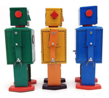Load image into Gallery viewer, MS397 Mechanical Walking Lilliput Robot Retro Clockwork Wind Up Tin Toy Collectible (Choose Color)