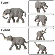 Load image into Gallery viewer, 10pcs Miniature Elephant Figurines 1:160 Scale Animal Model, Scenery Craft Supplies
