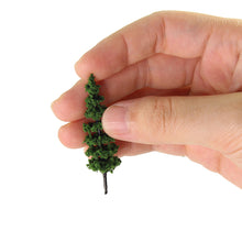 Load image into Gallery viewer, 50pcs Miniature Tree Models 5cm N Scale 1:160 Model Trees Railway Diorama Craft Supplies
