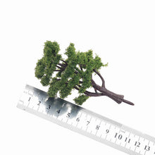Load image into Gallery viewer, 10pcs 11cm 9cm Miniature Green Tree Models Train Railway Accessories Forest Fairy Garden Landscape Terrarium Diorama Craft Supplies