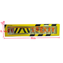 Load image into Gallery viewer, 6 pcs Miniature Firemen People Figure 1:50 Models Landscape Building Scenery Layout Scene Accessories Diorama Supplies