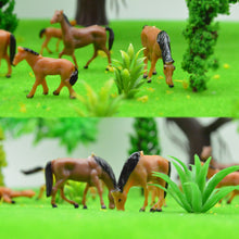 Load image into Gallery viewer, 30 pcs Miniature Horse Farm Animal Figures 1:87 Scale Models Toys Landscape Garden Scenery Layout Scene Accessories Diorama Supplies