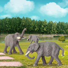 Load image into Gallery viewer, 10pcs Miniature Elephant Figurines 1:160 Scale Animal Model, Scenery Craft Supplies
