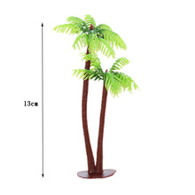 Load image into Gallery viewer, 10 pcs 13cm Miniature Coconut Palm Tree Models Train Railway Accessories Forest Fairy Garden Landscape Terrarium Diorama Craft Supplies