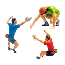 Load image into Gallery viewer, 3 pcs Miniature Rock Climber Sport Climbing People Figure 1/87 1/64 Scale Models Building Landscape Scene Accessories Diorama Supplies