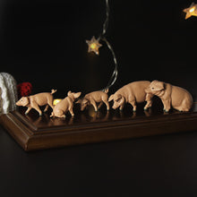 Load image into Gallery viewer, 15pcs Mini Pig Figurines 1:25 Scale - Miniature Farm Animal Figures, Diorama Craft Supplies