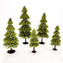 Load image into Gallery viewer, 30 pcs 6-12cm Miniature Coniferous Pine Tree Models Train Railway Accessories Forest Fairy Garden Landscape Terrarium Diorama Craft Supplies