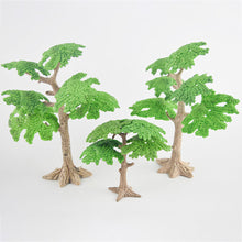 Load image into Gallery viewer, 10cm 17cm 24cm Miniature Tree Model Train Railway Accessories Forest Fairy Garden Landscape Terrarium Diorama Craft Supplies