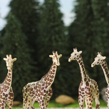 Load image into Gallery viewer, 8pcs Miniature Giraffe Figures 1:87 Scale Animal Model Railway Diorama Supplies