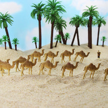Load image into Gallery viewer, 12 pcs Miniature Dromedary Camel Wild Animal 1:87 Figures HO Scale Models Landscape Garden Scenery Layout Scene Accessories Diorama Supplies