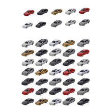 Load image into Gallery viewer, 60 pcs Miniature Car 1:87 Vehicle HO Scale Models Landscape Building Scenery Train Railway Layout Scene Accessories Diorama Supplies