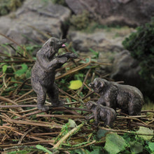 Load image into Gallery viewer, 3 pcs Miniature Bear Wild Animal 1:87 Figures HO Scale Models Toys Landscape Garden Scenery Layout Scene Accessories Diorama Supplies