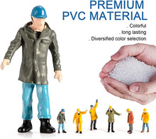 Load image into Gallery viewer, 6 pcs Miniature Construction Engineer Worker People Figure 1:50 Models Landscape Building Scenery Layout Scene Accessories Diorama Supplies
