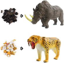 Load image into Gallery viewer, Set of 4 Ice Age Animal 4D 3D Puzzle Realistic Model DIY Educational Toy