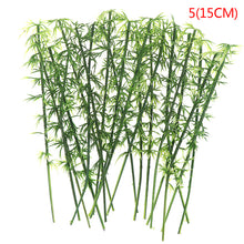 Load image into Gallery viewer, 20 pcs Miniature Bamboo Tree Models Train Railway Accessories Forest Fairy Garden Landscape Terrarium Diorama Craft Supplies