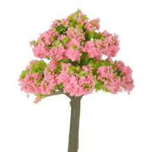Load image into Gallery viewer, 10 pcs Miniature Pink Flowering Trees Models Train Railway Accessories Forest Fairy Garden Landscape Terrarium Diorama Craft Supplies