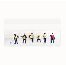 Load image into Gallery viewer, 6 pcs Miniature Road Construction Engineer Worker People Figure 1:50 Models Landscape Building Layout Scene Accessories Diorama Supplies
