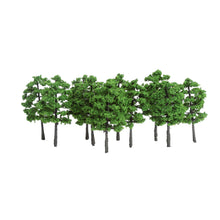 Load image into Gallery viewer, 20 pcs 7cm Miniature Green Trees Models Train Railway Accessories Forest Fairy Garden Landscape Terrarium Diorama Craft Supplies