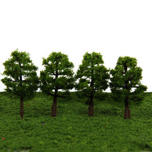 Load image into Gallery viewer, 20 pcs Miniature Green Trees 8cm Models Train Railway Accessories Forest Fairy Garden Landscape Terrarium Diorama Craft Supplies