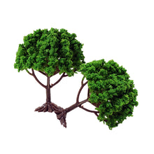 Load image into Gallery viewer, 20 pcs 8cm Miniature Tree HO OO Scale Models Train Railway Accessories Forest Fairy Garden Landscape Terrarium Diorama Craft Supplies