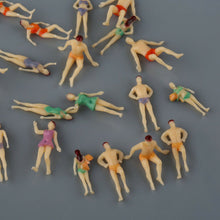 Load image into Gallery viewer, 20 pcs Miniature Swimming People Figure 1:75 Models Toys Beach Pool Scenery Layout Scene Accessories Diorama Supplies