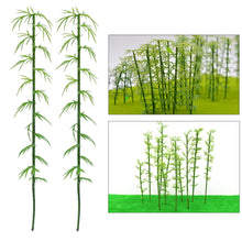 Load image into Gallery viewer, 50 pcs Miniature Bamboo Tree Models Train Railway Accessories Forest Fairy Garden Landscape Terrarium Diorama Craft Supplies