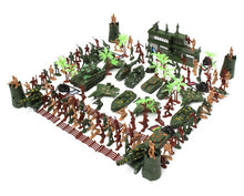 Load image into Gallery viewer, 146 pcs Classic WWII Military Playset Plastic Toy Soldier Army Men 5cm Figures & Accessories