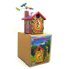 Load image into Gallery viewer, MS485 Vintage Cuckoo Bird Home Clock House Retro Clockwork Wind Up Tin Toy Collectible