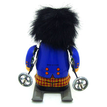 Load image into Gallery viewer, MS414 Vintage Happy Snow Skier Retro Clockwork Wind Up Tin Toy Collectible