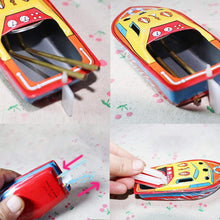 Load image into Gallery viewer, MF418 Colorful Pop Pop Steam Boat Retro Clockwork Wind Up Tin Toy Collectible