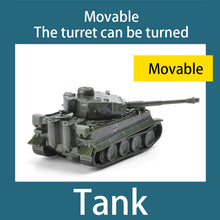 Load image into Gallery viewer, 4 pcs WWII Military Germany Panther Tiger Tank 4D Finished Model Toy 1:144 Scale