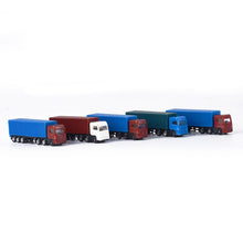Load image into Gallery viewer, 5 pcs Miniature Container Truck Vehicle 1:100-500 Transport Lorry Car Model Toy Landscape Building Scenery Accessories Diorama Supplies