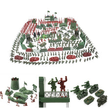 Load image into Gallery viewer, 500 pcs Classic WWII Military Playset Plastic Toy Soldier Army Men 4cm Figures & Accessories