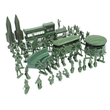 Load image into Gallery viewer, 56 pcs Classic WWII Military Missile Base Model Toy Soldier Green 5cm Figure Army Men Playset