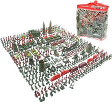 Load image into Gallery viewer, 519 pcs Classic WWII Military Playset Plastic Toy Soldier Army Men 4cm Figures & Accessories