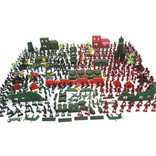 Load image into Gallery viewer, 330 pcs Classic WWII Military Playset Plastic Toy Soldier Army Men 4cm Figures & Accessories