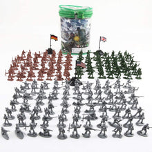 Load image into Gallery viewer, 300 pcs Classic WWII Mini Military Plastic Toy Soldiers Army Men Figures in 12 Poses