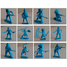 Load image into Gallery viewer, 60 pcs Classic Wild West Cowboys Native American Indians Plastic Toy Soldiers 5cm Figure Models (Choose Color)