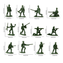 Load image into Gallery viewer, 300 pcs Classic WWII Mini Military Plastic Toy Soldiers Army Men Figures in 12 Poses