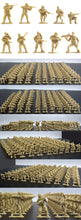 Load image into Gallery viewer, 100 pcs Classic WWII Military Plastic Toy Soldiers Army Men 5cm Figures 10 Poses (Choose Color)